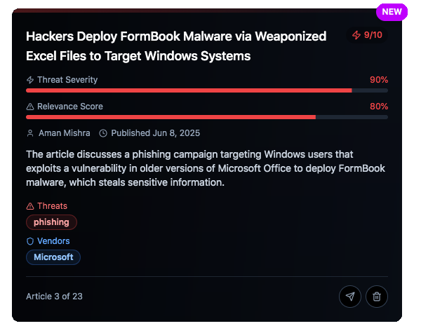 Threat Intelligence Dashboard